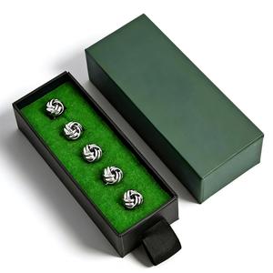 Botones de Metal para Camisas Baju Melayu de la Marca KUNSHUO, Botones Personalizados con Logotipo para Ropa Baju Melayu - Product Image 1