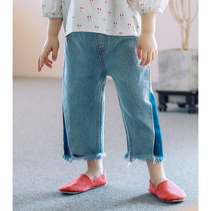 Shopping en ligne en Inde, jeans pour enfants, pantalons à jambes larges du Bangladesh - Product Image 3