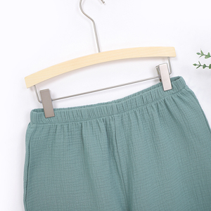 <span class=keywords><strong>Pigiama</strong></span> Corto in Mussola per Donna all'Ingrosso, Set in Tessuto di Garza, Abbigliamento da Notte con <span class=keywords><strong>Bottoni</strong></span> Frontali, <span class=keywords><strong>Pigiama</strong></span> Morbido per Adulti - Product Image 5