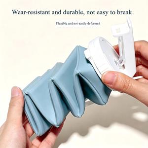 Bouteille d'eau pliable en silicone multi-sections avec poignée pour l'escalade - Product Image 5