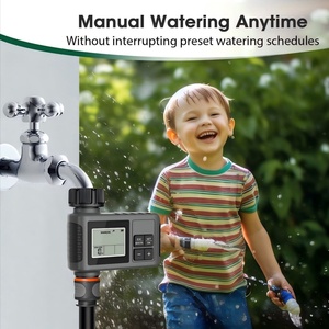 Smart Gray Large-Screen <b>Timer</b> Irrigation Controller Outdoor Yard Watering System Automatic Irrigation <b>Timer</b> Easy Gardening - Product Image 4