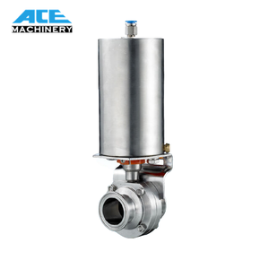 Ace Giá Tốt Cấp Thực Phẩm 1 Inch Của Nhãn Hiệu Thép Không Gỉ Đĩa Vệ Sinh Van Bướm Với Khí Nén Thiết Bị Truyền Động - Product Image 2