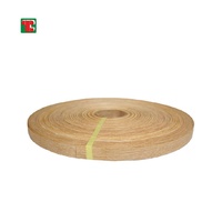 Tongli Red Oak Preglued Natural 3mm Tape Format Veneer Edge Banding For Furniture Workshops Door And Hotel Casework