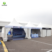 Tente Pagode Portable en Forme de Cône avec Logo Personnalisé pour Stand d'Exposition Extérieur, Promotion Commerciale et Abri d'Ombre pour Événements