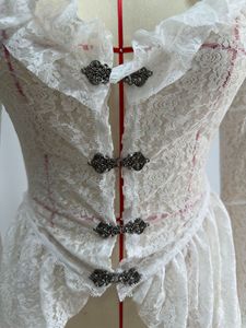 Vestido de Cosplay para Mujer, Tallas Grandes S-5XL, Estilo Gótico, Vestido Asimétrico, Halloween, Retro, Vintage, Encaje Sólido, Cardigan Medieval - Product Image 4