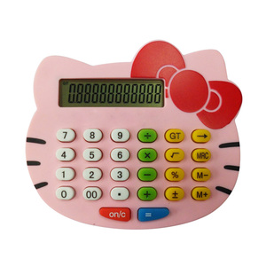 Thiết Kế Mới Lạ Hình Mèo Quà Tặng Khuyến Mại Bàn Phím Cao Su Hoạt Hình Máy Tính Điện Tử 8 Chữ Số - Product Image 1