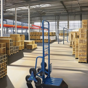 사용자 정의 200kg 6 륜 스틸 접이식 창고 가전 카트 계단 등반 금속 자루 트롤리 쇼핑 스토리지 - Product Image 2