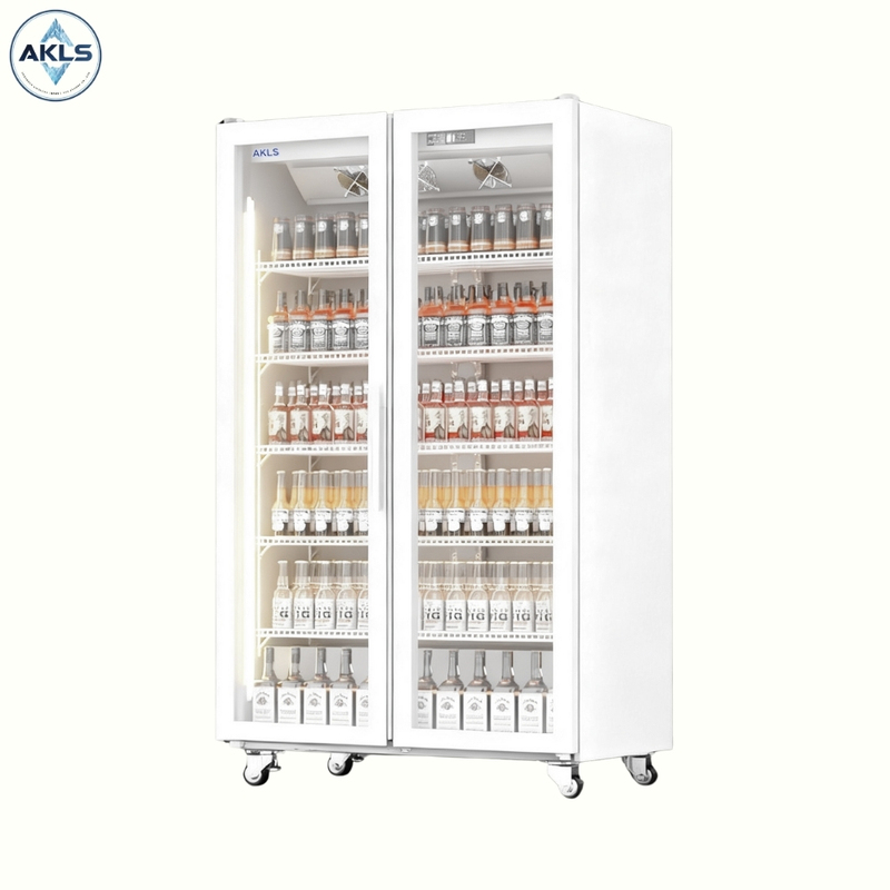 Factory Wholesale1000L Commercial White Double Door