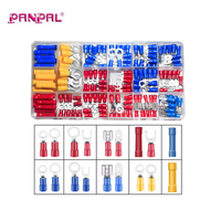 Kit de 150 connecteurs de fils isolés sans soudure, assortiment de 18 types (cosses à sertir, à cheville, à fourche, à anneau)