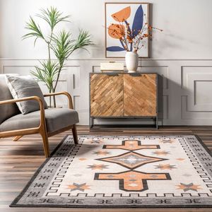 Nhà Cung Cấp Nhà Máy Tùy Chỉnh Kích Thước Có Thể Giặt Không Trượt Trong Nhà Hành Lang Sàn Thảm Hình Học Thổ Nhĩ Kỳ Boho Khu Vực Thảm Tapis Cho Phòng Khách - Product Image 5