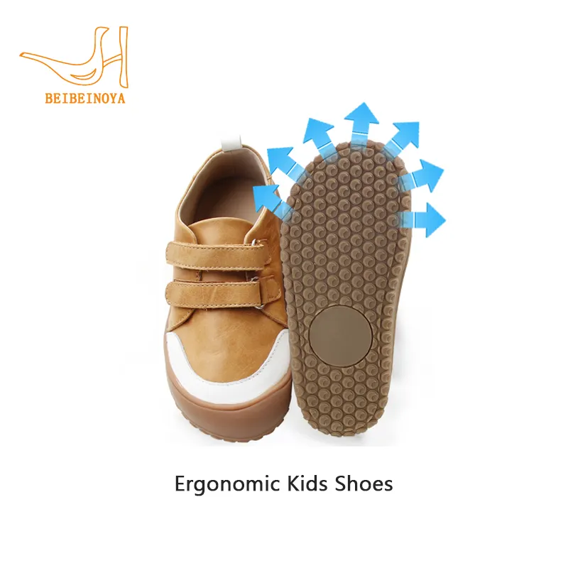 Babyhappy Patent 2024 Nieuwe Ademende Lichtgewicht Lederen Zerp Drop Brede Neus Blootsvoets Schoenen Voor Kind