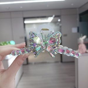 Strass De Luxe Cheveux Griffe Femmes Brillant Couleur Temprement Épingle <span class=keywords><strong>À</strong></span> Cheveux Cheveux <span class=keywords><strong>Crabe</strong></span> Pour Filles <span class=keywords><strong>Pince</strong></span> <span class=keywords><strong>À</strong></span> Cheveux Accessoires - Product Image 3