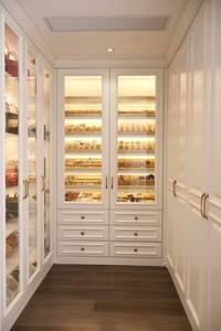 Armario para habitación de <span class=keywords><strong>chicas</strong></span> personalizado MDF HDF apertura estantes armario con Isla personalizado con luz LED armario al por mayor - Product Image 6