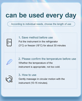 Machine à mini-globes de glace 2026, la plus vendue, pour un refroidissement glacial du visage, des yeux et du corps – Applicateur de glace portable, rouleau froid, outil de cryothérapie cutanée
