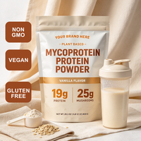 Poudre de protéines végétales à base de vanille, mycoprotéines, OEM ODM, complément nutritionnel en marque blanche