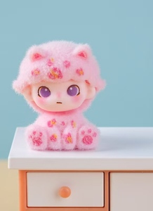 Nueva Figura Decorativa de Resina de Gatito <span class=keywords><strong>Momo</strong></span> en Postura Sentada, Linda y Moderna, para el Día de San Valentín, Muñeca de Juguete para Escritorio - Product Image 4