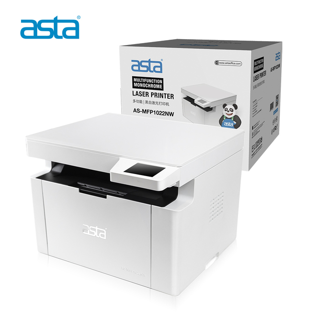 ASTA A4 Laser Printer MFP1022NW Copy Scanner Black and White 22ppm 600DPI Small 3 in 1 Multifunction Print Wireless Printing