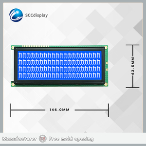 Фабричный большой символьный дисплей SJXD2004B STN синий белый с подсветкой 20x4 линейный символьный ЖК-экран по низкой цене - Product Image 4