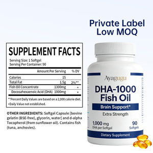 OEM/ODM Services Factory Direct Supply High-Quality DHA 1000mg Fish Oil Softgel Capsules for Health Supplement Brands - Product Image 2