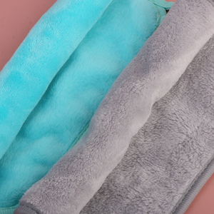 Serviettes de nettoyage du visage tendance 17*39cm certifiées REACH en flanelle de polyester velours, absorption rapide, démaquillant, soin de la peau du visage - Product Image 2