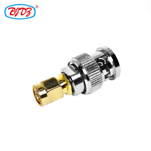 Connecteur coaxial RF en cuivre, adaptateur coaxial mâle SMA vers mâle BNC, prix d'usine, en stock, conforme ROHS - Product Image 3