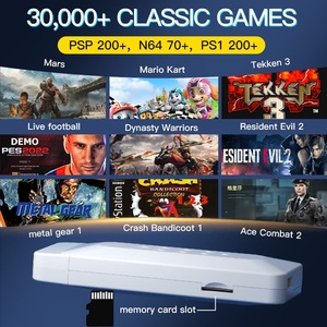 Consola de TV Retro M22 Ares, 30000 Juegos 3D Arcade, 1080P, Dos Mandos Inalámbricos, Plug and Play, Diseño Compacto, Blanco - Product Image 3