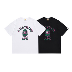 <b>Bathing</b> Ape Men's T-Shirt 100% Cotton O-Neck Short Sleeve Regular Fit Cartoon Logo - Product Image 4