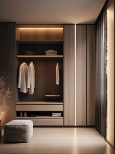 <span class=keywords><strong>Vestidor</strong></span> a Medida Estilo Italiano BALOM, Iluminación LED Integrada en el Techo, <span class=keywords><strong>Armarios</strong></span> y Estantes de Exhibición - Product Image 3