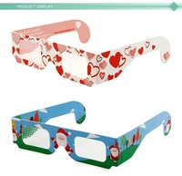 Populaire 13500 lignes clair lunettes de diffraction papier feu d'artifice lunettes arc-en-ciel couleur diffraction lentille impression disponible lunettes