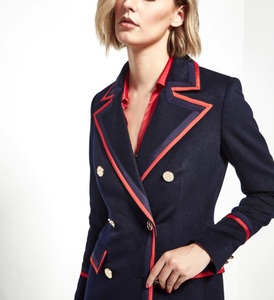 Cao Cấp 100% Merino Len Của Phụ Nữ Blazer Áo Ý Vải Phụ Nữ Phù Hợp Với Nhà Máy Phụ Nữ Trang Phục Tùy Chỉnh Phù Hợp Với - Product Image 2