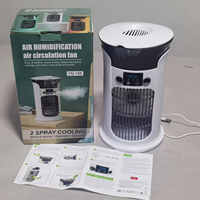 Ventilateur de refroidissement par pulvérisation d'humidification de refroidisseur d'air de bureau multifonctionnel portatif d'USB