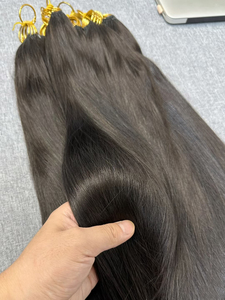 Extensions de cheveux brésiliens vierges de plumes sans couture de troisième génération Extensions de trame doubles à noyau de cheveux réels - Product Image 4