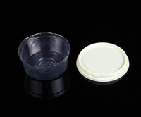 Boîte alimentaire ronde jetable en PP transparent avec couvercle dôme et taille personnalisable