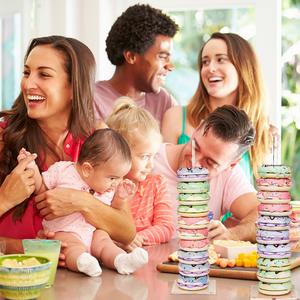 Vente en gros d'usine, lot de 6 supports à donuts en acrylique transparent, fournitures de décoration de gâteaux pour Pâques, la fête des pères, la remise des diplômes, décoration de fête - Product Image 4