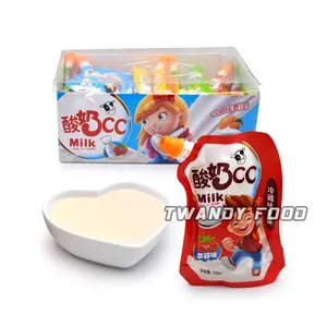 2020 new 120ml fruit flavor normal temperature yogurt cc drink in bags