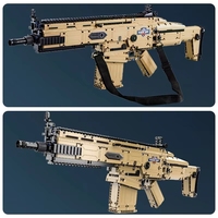 C81021 1:1 SWAT - Bloques de Construcción de Modelos de Armas Militares de la Segunda Guerra Mundial, Compatibles con Juguetes de Ladrillos GUN