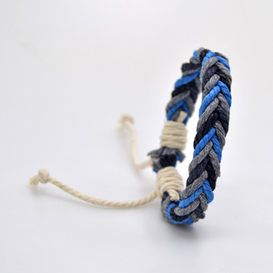 AAA-013 Braccialetti dell'<span class=keywords><strong>Amicizia</strong></span> Intrecciati a Mano in Corda di Cotone, Misura Regolabile, Bracciali Etnici Avvolgenti per Donne, Regalo con <span class=keywords><strong>Charm</strong></span> - Product Image 5
