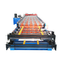 Machine de formage à froid pour tôles de toiture en acier PPGI et tuiles à double couche, vente directe en gros
