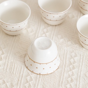 Espresso Cup Set of Six Bone China Exquisite High-end Middle Eastern European Style <b>Tea</b> Cups and Saucers Gift <b>Box</b> for Home Use - Product Image 2