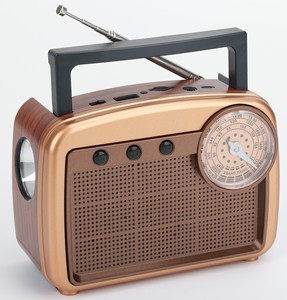 Dongguan RX-BT32S Portable Retro Home <span class=keywords><strong>Radio</strong></span> Speaker Wireless Vintage Torch Light <span class=keywords><strong>Rechargeable</strong></span> <span class=keywords><strong>USB</strong></span>/TF/FM/AM/SW Caractéristiques Plastique - Product Image 2