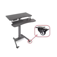 Roulettes pivotantes modernes en PVC à roulement à billes avec frein, roues légères pour bureau, chariot de gym, meubles de salon