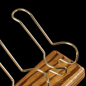 Espositore per tubi di legno con venature di Zebra di lusso Multi specificazione in metallo accessori per fumare <span class=keywords><strong>porta</strong></span> pipa per tabacco - Product Image 2