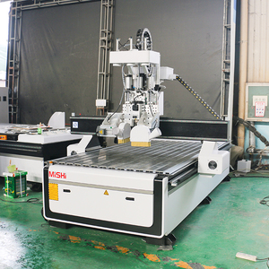 Router CNC a Tre Processi 1325 <span class=keywords><strong>con</strong></span> Lama per Taglio del Legno, Macchina per Lavorazione Mobili e Falegnameria - Product Image 1
