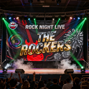 لافتة خلفية كبيرة الحجم مخصصة ومحمولة ومقاومة للماء وصديقة للبيئة من الفينيل للمهرجانات والحفلات والفعاليات الترويجية - مقاومة للطقس والأشعة فوق البنفسجية - Product Image 3