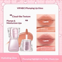 VIPABC Gloss à lèvres effet miroir éclatant - Hydratant et repulpant, fini naturel sans maquillage, 2g, taille standard pour étudiants