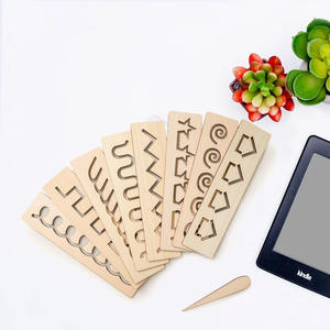 Juego de plantillas de letras con reglas alfanuméricas Kit de patrones de madera reutilizables Plantillas para pintar en madera Seguimiento de proyectos de arte DIY - Product Image 2