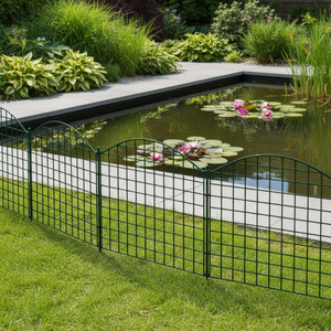 Cerca para Estanques y Jardines, Juego Completo de 5 Paneles Metálicos, Juego de Cercas de Rejilla para Jardines y Exteriores para Animales - Product Image 4