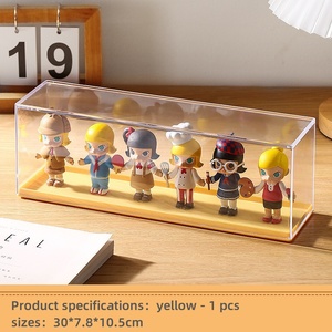 <b>Plastic</b> Transparent Toy Storage Box Transparent Display Rack Thickened Acrylic Organising Box Display Rack Desktop Storage <b>Boxes</b> - Product Image 6