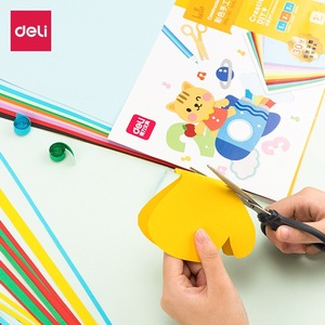Papel de cartulina Deli Craft A4, 30 hojas de papel de colores para proyectos de bricolaje para niños - Product Image 4