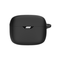 Coque en Silicone Souple à Protection Intégrale pour Boîtier de Charge d'Écouteurs Sans Fil JBL TUNE BEAM Avec Mousqueton